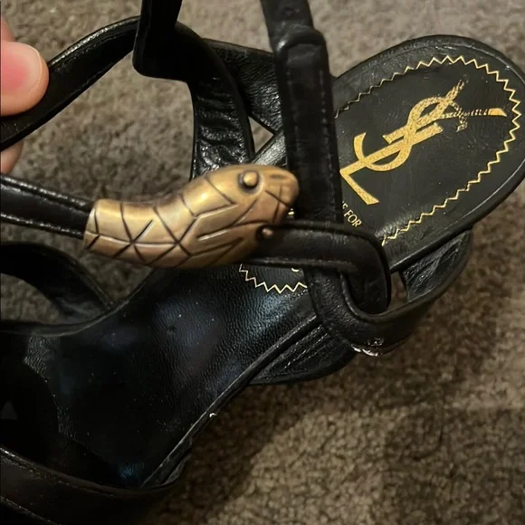 Yves Saint Laurent Black Elegant Heels - Picture 3 of 9